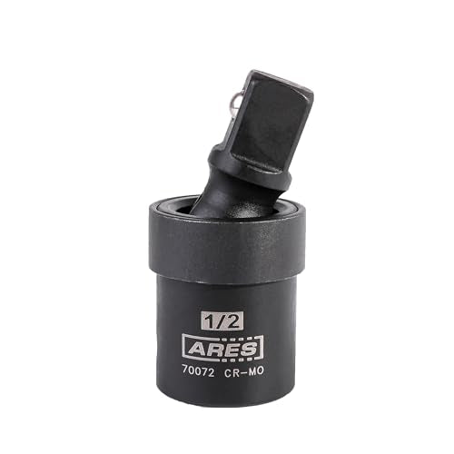 ARES 70072-1/2-inch Drive Impact Universal Joint - Chrome Moly U-Joint Socket Accesses Hard to Reach Fasteners - size: 1/2-Inch Standard