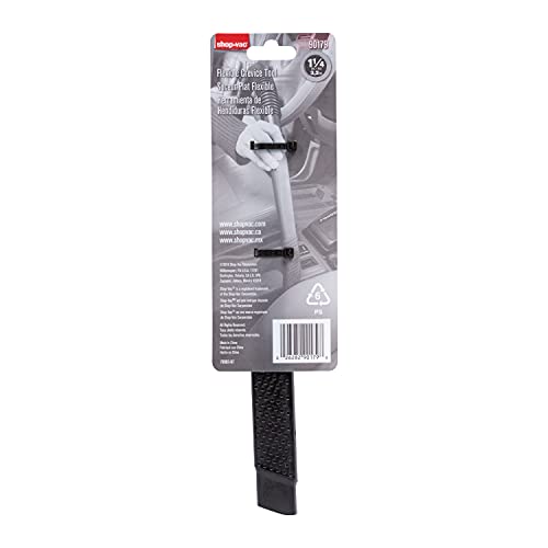 Shop-Vac 9017900 Flexible Crevice Tool, 1.25 Inch Diameter x 12 Inch Length, Accessing Tight Spaces and Corners, (1-Pack) - size: 12 inches x 1.25 inches