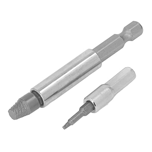 FTVOGUE Screw Extractor Kit High Speed Steel Broken Bolt Remover with Screwdriver Bits for Household Automotive Mechanical Maintenance 3 Uses Damaged Screw Removal