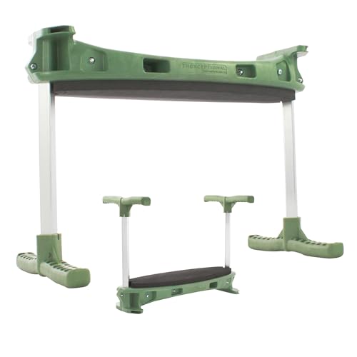 TheXceptional Kneelie with Tush Pad | Kneeling Bench for Gardening | Ergonomic Garden Stool Kneeler with Handles | Garden Kneelers for Gardeners | Made in USA by Vertex Products | Model EX152