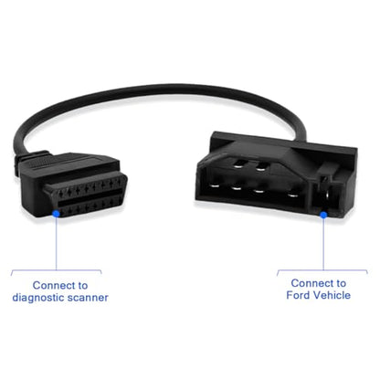 OBD1 to OBD2 Adapter for Ford 7 Pin to 16 Pin OBD2 Diagnostic Cable | Compatible with Ford Old Vehicles with 7pin Diagnostic Connector,OBDii Cable Work with ELM 327 Scanner Tools/Code Reader - style: Fit for ford-7pin