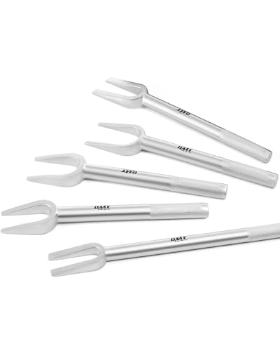 Orion Motor Tech 5-Piece Pickle Fork Tool Set, Ball Joint Separator Pitman Arm Separator and Tie Rod Removal Tool Kit for Separating Ball Joints Tie Rods and Pitman Arms - style: Manual Use