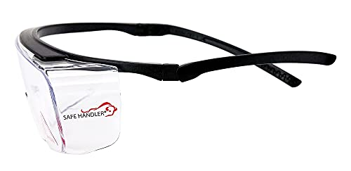 SAFE HANDLER Duarte Anti fog Safety Glasses Over Eyeglasses, 144 pack | ANSI Z87.1, Impact & Scratch Resistant UV 400 Eyewear for Men & Women — Built in side shield and Adjustable Temples - style: 144 Pairs
