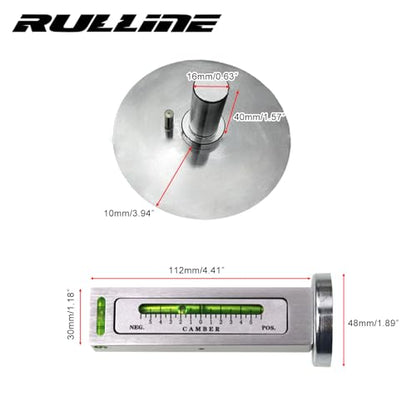 RULLINE Wheel Alignment Tool - Camber Alignment Tool & Wheel Alignment Tool with Magnetic Adapter - Alignment Tool for Car Suspension & Steering Precision Fits 11-25-Inch Rims 2Sets - size: 2Pairs