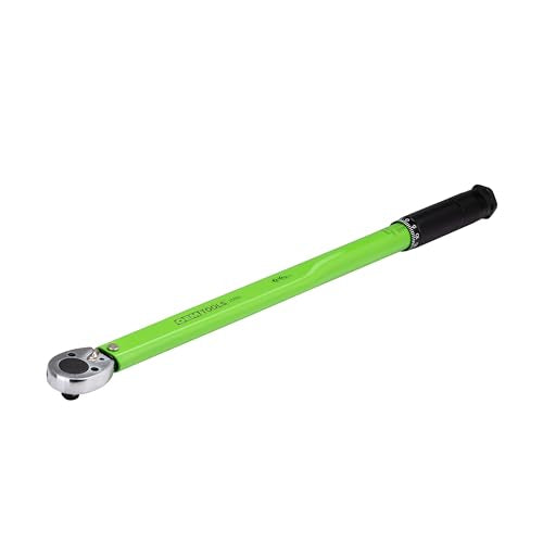 OEMTOOLS 25695 1/2" Drive Click Type Torque Wrench (25-250 Ft/Lb. or 33.9-338.9 Nm), Green, Steel, Reversible Ratchet Head, Tube Storage Case Included - size: 1/2"" Dr. 20-250 Ft/Lbs