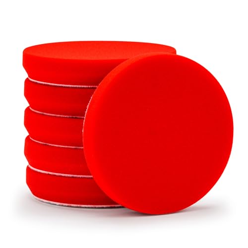 Griot's Garage 12216 5.5" Red Foam Waxing Pads (Set of 6) - style: 5.5" Pads (Set of 6)