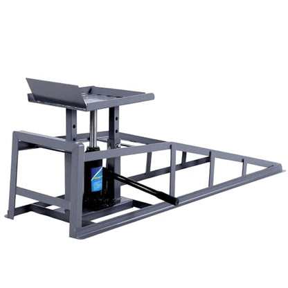 Generic 2 PCS Low Profile Car Lift Service Ramps Adjust Heights 9.8-15in Portable Auto Service Ramps 5T/11000LBS Capacity for Home Garage Maintenance Oil Changes