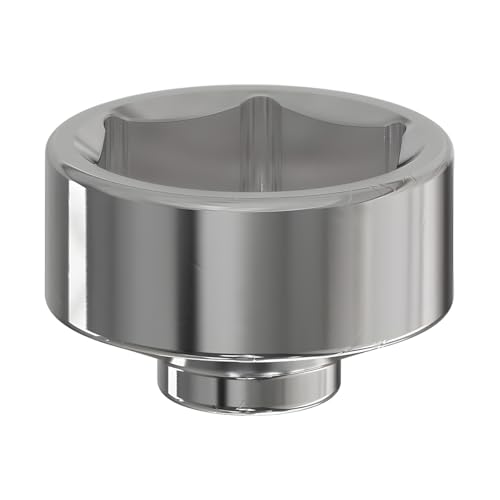 HZEL Car Oil Filter Socket, 32mm 6-Point Vehicle Fuel Pan Wrench Removal Tool, 3/8 Inch Heavy Duty Steel Automotive Drive Oilfilter Cap Accessories Compatible with LaCrosse Captiva Cobalt