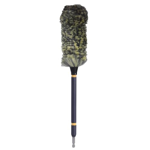 Mr. Detroit - Drill Wheel Brush w/Durable Soft Wool Microfiber Bristles | Steel Shaft for Car Tires, Wheels, Rims, Brakes and Any Other Narrow Spaces| Rim Brush Cleaning Tool w/Non-Scratch Bristle