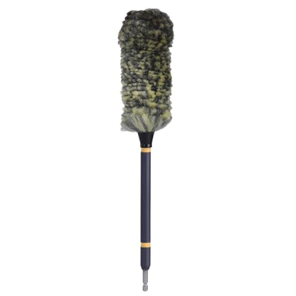 Mr. Detroit - Drill Wheel Brush w/Durable Soft Wool Microfiber Bristles | Steel Shaft for Car Tires, Wheels, Rims, Brakes and Any Other Narrow Spaces| Rim Brush Cleaning Tool w/Non-Scratch Bristle