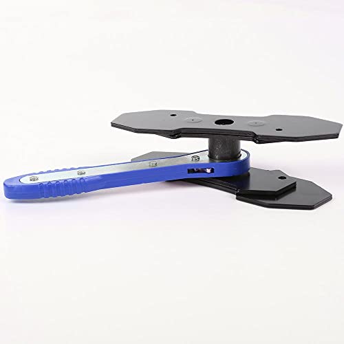 G-PLUS Blue 360° Brake Caliper Press Tool with 2 Groups Steel Plates | Ratchet Piston Spreader Automotive Tools Car Brake Repair & Instalation,4 in 1 Universal Disc Ratchet Brake Caliper Tool - color: Blue(Seller delivery)