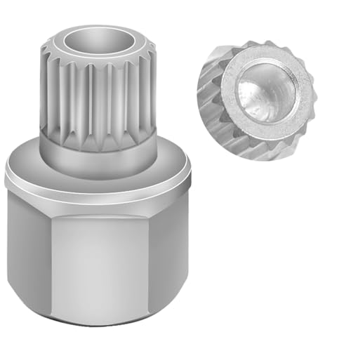 33/17PT Wheel Locking Nut Key for BMW, Anti-Theft Lug Nut Removal | Wheel Lock Nut Socket Adapter, Anti-Theft Screw Remover, Hand Repair Tool, Tyre Fitting, garage - size: 33/17Pt Key