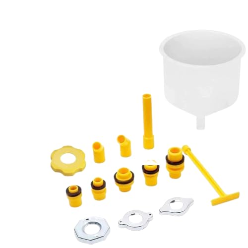 15PCS/Set Car Radiator Coolant Filling Funnel Kit Spill Proof Cooling System Tool Filling Funnel Spout Pour Oil Tool