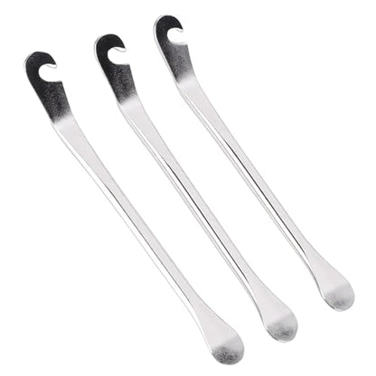 aqxreight Tire Lever Bar Set, 3 Piece Metal Tire Iron Spoons Changing Tool with Ergonomic Grip for Motorcycle, Electric Scooter, Car Repair