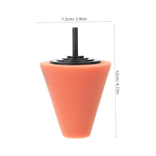 DECHOUS 2pcs Wheel Polisher Pad Drill Attachment for Car Detailing Polishing Sponge for Buffing and Waxing Cone-Shaped Polishing Wheel for Vehicle Care