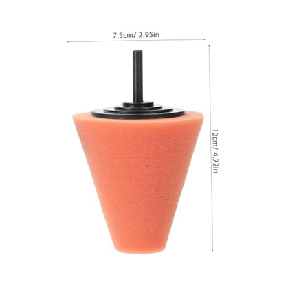 DECHOUS 2pcs Wheel Polisher Pad Drill Attachment for Car Detailing Polishing Sponge for Buffing and Waxing Cone-Shaped Polishing Wheel for Vehicle Care