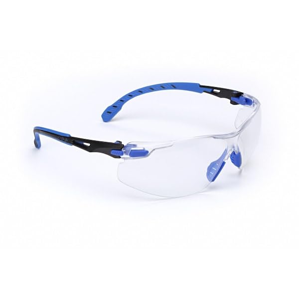 3M Safety Glasses, Solus 1000 Series, ANSI Z87, Scotchgard Anti-Fog, Clear Lens, Green/Black Frame, Removable Foam Gasket and Strap - size: Single, style: Clear Lens, Green/Black Frame With Gasket