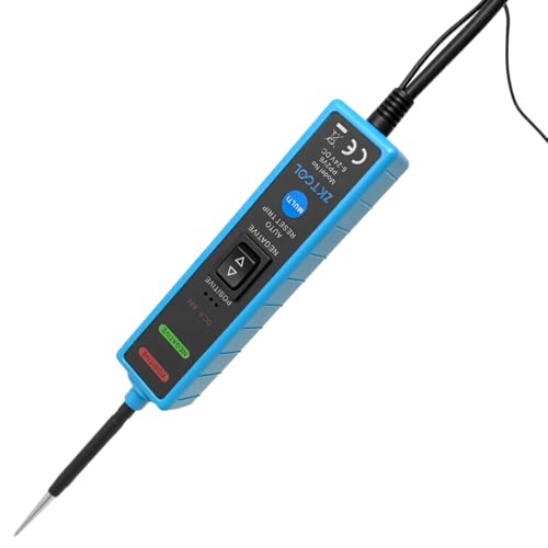 ZKTOOL 6-24V Digital LED Display Power Circuit Probe Tester Kit,Automotive Electrical System Tester,Car Circuit Tester, Short Circuit/Voltage Tester, Polarity Identify, Test Light,with Packaging Box