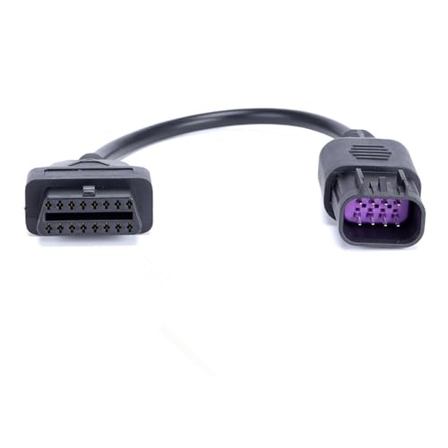 Motorbike OBD1 Adapter Cable 8 Pin for Polaris ATV RZR to OBD2 16 Pin | Motorcycle Diagnostic Connector, Compatible for Slingshot RZR Ranger Sportsman ACE CAN, Work with ELM327 Scanner Code Reader