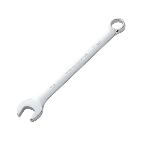 BLACK CANYON Metric 22mm Combination Wrench, 12-Point Box End & Hex Opening Design, Polished Steel - size: 22 mm