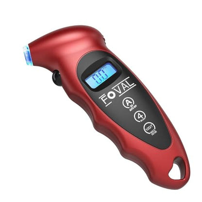 Foval Digital Tire Pressure Gauge 150 PSI for Car Truck Pickup Bicycle Instant Read with Backlit LCD and Non-Slip Grip for Father’s Day (2)