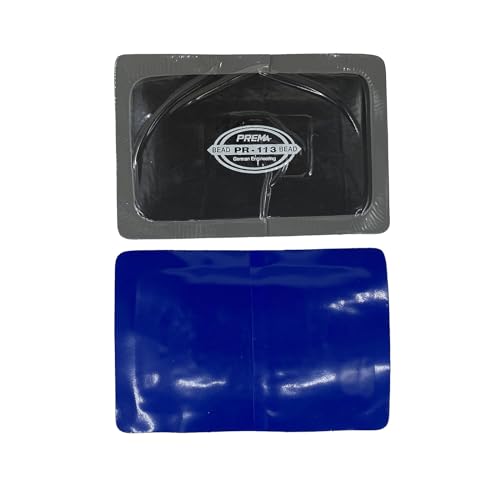 PREMA PR-113 Radial Tire Patches - Passenger Tire and Truck Tire Repair Patches - 5 x 3-1/4 inch Vulcanizing Tire Patches - 10 Per Box - Use in Place of PR-112 in Heavy Duty Applications.