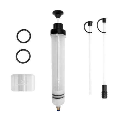 povtii 500cc Fluid Extractor, Automotive Fluid Extractor Pump, Manual Extraction and Filling Pump with Two Extraction Tubes, Universal Fluid Oil Change Evacuator Car Accessories - color: 500cc