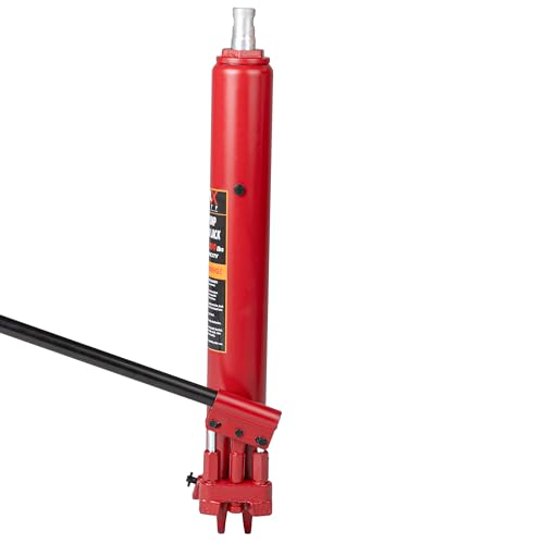 Maxority 8-Ton (16,000 lb) Dual-Piston Quick Lift Clevis Base Long Ram Hydraulic Bottle Jack for Engine Cranes, Engine Lift Hoists with Handle - size: 8 Ton Dual-Pump