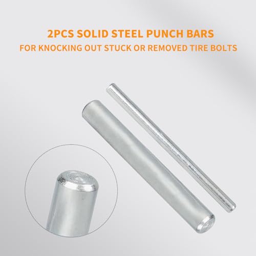 22 Piece Bolt Nut Extractor Set, 1/2" & 3/8" Drive Impact Lug Nut Removal Tool & Wheel Lock Removal Kit for Stripped, Damaged & Frozen Nuts, Bolts & Screws