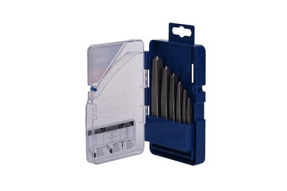 Century Drill & Tool 73214 6-Piece Square Flute Screw Extractor Set, #1 - #6, for Extracting Broken Screws and Bolts Without Damaging Threads - size: 6 Piece