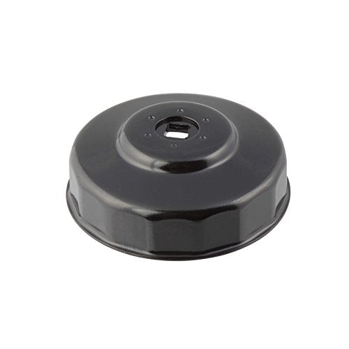 Steelman 93mm x 15 Flute Low Profile Oil Filter Cap Wrench Socket for Confined Screw-In Filters, 3/8-inch Drive, Durable Chrome Vanadium Steel - size: 93 Millimeter x 15 Flute