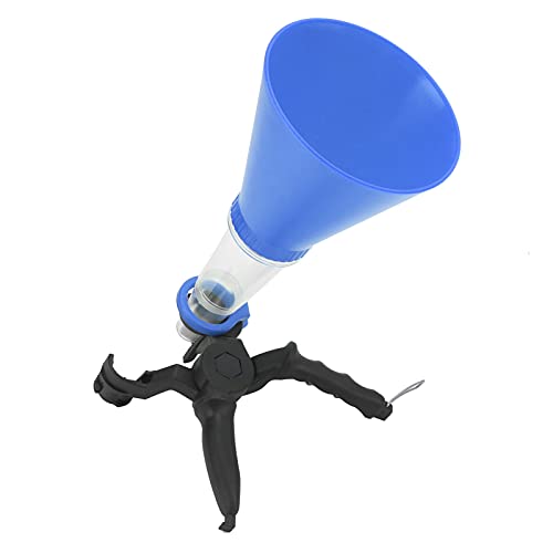 Engine Oil Funnel Kit, 3Pcs Universal Anti Static Engine Oil Funnel Tool, Spill Proof Labor Saving Automotive Funnels Set for Car, Easy to Use 1 Person Design (Blue) - color: 2#
