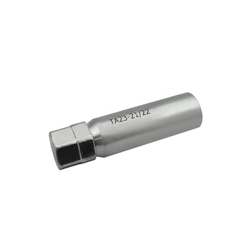 TA23-21/22 10-Spline Wheel Lock Key for Heavy-Duty Trucks & Large SUVs - 13/16" & 7/8" Hex Drive Lug Nut Tool | Fits Ford F-150, Chevy Silverado, RAM 1500, GMC Sierra & Full-Size Vans