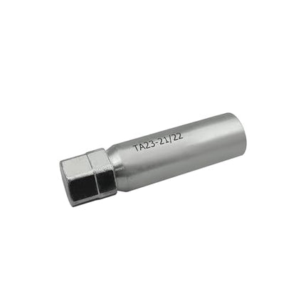 TA23-21/22 10-Spline Wheel Lock Key for Heavy-Duty Trucks & Large SUVs - 13/16" & 7/8" Hex Drive Lug Nut Tool | Fits Ford F-150, Chevy Silverado, RAM 1500, GMC Sierra & Full-Size Vans