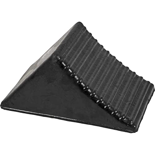 Buyers Products WC1467A Wheel Chock, Rubber, 5 x 6 x 5 Inch, Ideal for Utility Vehicles and Trailers, Reinforced Rubber Design for Durable Continued Use, Black (Pack of 4) - size: 1 Count (Pack of 4)