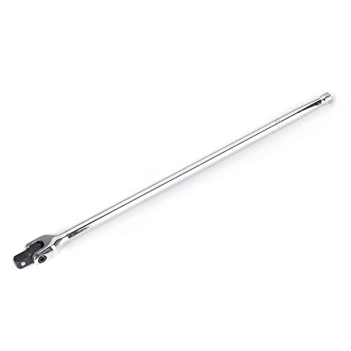 FLZOSPER 1/2-Inch Drive Premium Extension Breaker Bar | 25" Length | Heavy Duty CR-V Steel | 180° Rotating Flex Cr-Mo Head | Spring-Loaded Detent Ball Great for Automotives, Nuts and Bolts - size: 25‘’