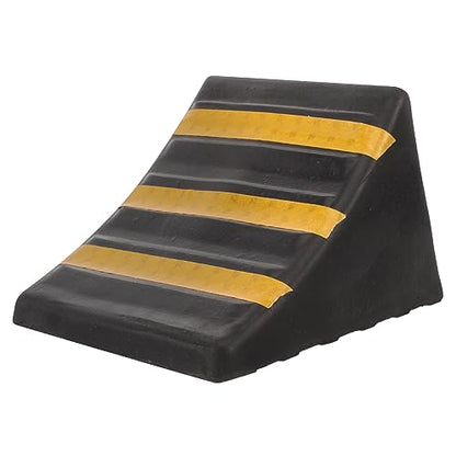 Happyyami Car Automotive Wheel -skid Blocks Oil Changing Ramps Tyre Saver Stoppers Vehicle Wheel Chocks Wheel Chocks for Travel Trailers Chock Block for Truck Heavy Wheel Rubber Tire