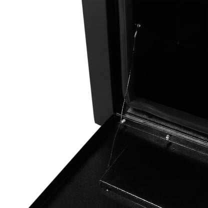 Heavy Duty Steel Plated Underbody Truck Tool Box with T-Handle Lock, Waterproof Tongue Box for Storage with Smooth Surface for Truck, Pickup, RV, Trailer - Black, 36" x 12" x 14" Inch - size: 36" x 12" x 14"