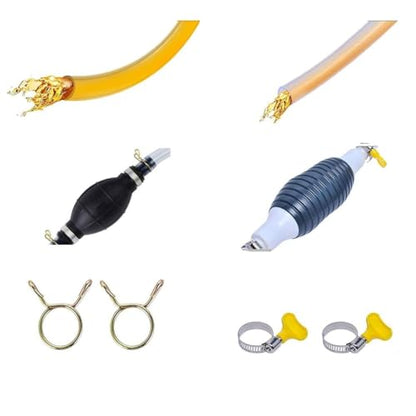 Motorboat Liquid Transfer Siphon Pump Water Gas Oil Fuel Hand Syphon Hose Pump Tool Kit for Boat Car Motorcycle Diesel Fish Tank