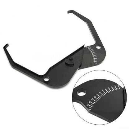 Rim Width Caliper Tire Balancer Measuring Tool for Wheel Rim Width Measurement, Plastic Construction with Bright White Numbers for Easy Reading, Portable Design for Auto