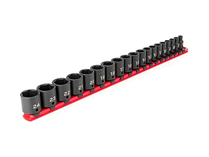 TEKTON 3/8 Inch Drive Impact Socket Set, 19-Piece | SID91106 - size: 19-Piece (1/4-1 in.), style: Standard
