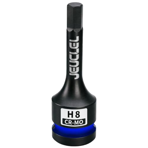 8mm Hex Impact Bit Socket, H8 1/2" Drive Allen Socket, Cr-Mo Steel | 3-Inch, Lengthen Hex Screwdriver Adapter for Electric Ratchet Wrenches Fastening Screws, Socket Wrench, Head Drill - size: 1PC | H8 8MM