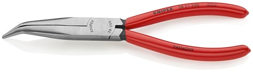 KNIPEX Long Nose 40 Angled Pliers w/out Cut, Red | bike-hand-tools