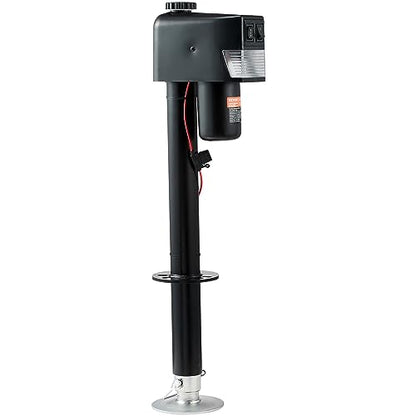 VEVOR Electric Tongue Jack, 3500lbs Capacity, 9.84"-33.85" Electric Trailer Jack with Waterproof Cover for RV, Horse, Utility Trailers - size: 3500 lbs