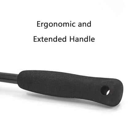 Wheel Barrel Brush, Rim Cleaner Brush, No-Scratch, Extended Handle Design, for Wheels, Rims, Small Slots & Brake Dust Crevices