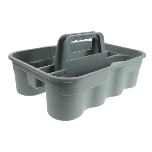 Portable Plastic Cleaning Basket with Handle Lightweight Organizer for Car Detailing Tools Durable Storage for Bath and Household Supplies