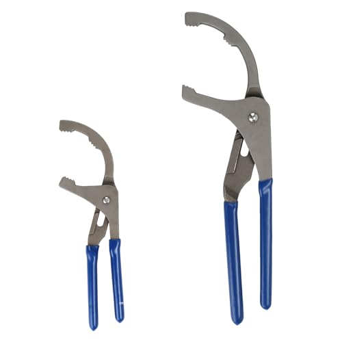 Oil Filter Wrenches, 2 Pack Adjustable Oil Filter Pliers, Automotive Oil Filter Removal Tools for Engine Filters, Cars, and Trucks(9 & 12 Inch) - size: 9&12 Inch