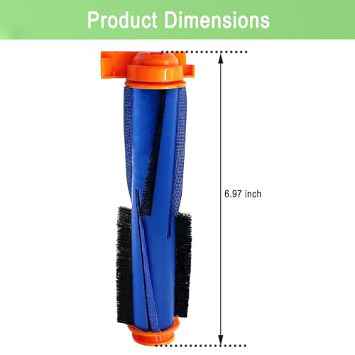 Replacement Parts for Shark AI AV2501S AV2511AE AV2610WA AV2501AE RV2502AE RV2400WD RV2610WD AV2310AE RV2310AE UR250BEOUS UR2500SR rv2410wd AI Ultra 2- in-1 Robot Vacuum, 4 Pack Main Brush - color: 4 Pack