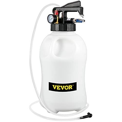 VEVOR Transmission Fluid Pump 2 Way ATF Refill System Dispenser, Oil and Liquid Extractor 10 Liter Large Capacity, Automatic Transmission Fluid Pump Tool Set with 14 Pieces ATF Filler Adapters