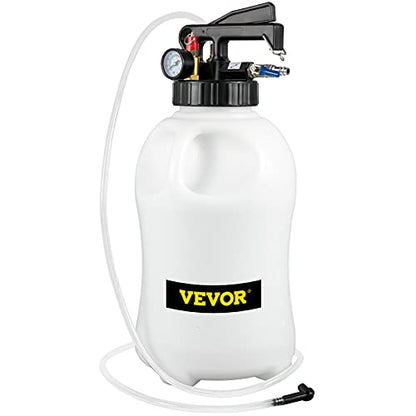VEVOR Transmission Fluid Pump 2 Way ATF Refill System Dispenser, Oil and Liquid Extractor 10 Liter Large Capacity, Automatic Transmission Fluid Pump Tool Set with 14 Pieces ATF Filler Adapters